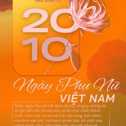 CHÚC MỪNG NGÀY PHỤ NỮ VIỆT NAM 20.10